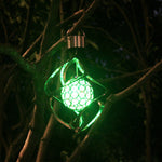 LinkMejor Solar Powered Wind Chimes Light Waterproof RGB Colorful Gradient Wind Turn Light Wind Chimes Light
