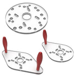 LinkMejor Edge Router Base Plate Compatible with Most Trimming Machines Clear Acrylic Design Precision Cutting Stable Installation Acrylic Router Base