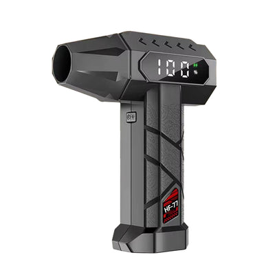 LinkMejor HFX-03 Blowing and Suction 2-in-1 Violent Turbine Car Fan High-Power 40mm / 29mm Ducted Brushless Motor Digital Display Strong Wind Pressure for Vehicle Home Cleaning