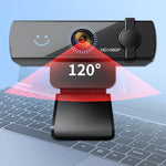 CW100 Webcam 1080P Full HD Windows Hello Facial Recognition USB Computer Cam Noise Cancelling Microphone Plug and Play for Video Calling Conference