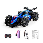 LinkMejor Q239 RTR 1/40 2.4G 2WD Mini RC Car Formula Racing Stunt Remote Control Drift LED Light 360° Rotation Desktop Portable Vehicles Models Toys