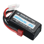 LinkMejor 11.4V 2200mAh 25C 3S Lipo Battery T Plug with XT60 Adapter for RC Model Toys