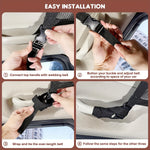 IPRee 30 Pockets Heavy Duty Car Ceiling Cargo Net Double-Layer Mesh Organizer for Trucks & SUVs, Perfect for Road Trips & Camping