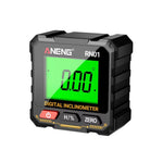 LinkMejor RN01 Digital Angle Gauge Magnetic Protractor Inclinometer 360 Degree Level Measurement Device LCD Display with Backlight Portable Design