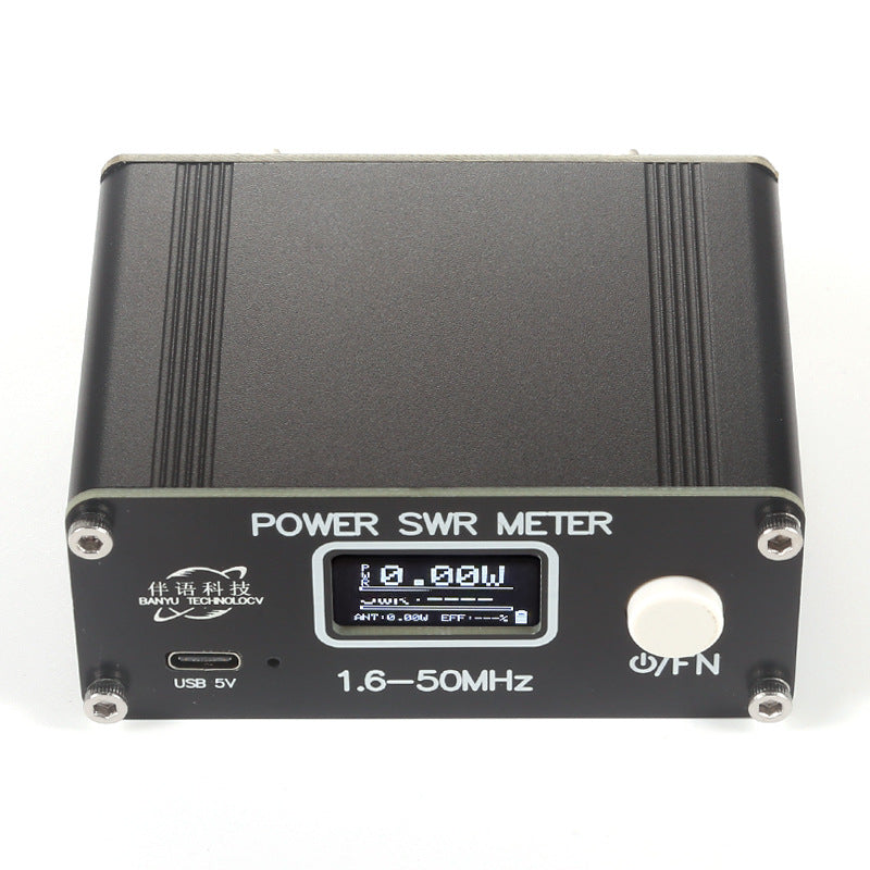 Digital SWR Power Meter 150W 1.6-50MHz USB Type-C High Accuracy Multiple Display Modes Built-in Lithium Battery