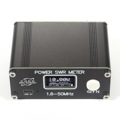 Digital SWR Power Meter 150W 1.6-50MHz USB Type-C High Accuracy Multiple Display Modes Built-in Lithium Battery