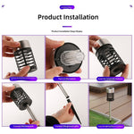 Elfeland 2 Pack Solar Mosquito Killer Lawn Light 2 in 1 UV LED Bug Zapper Auto On Off Waterproof Ground Stake Lamp with High Voltage Grid for Garden Courtyard Outdoor