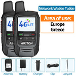 2Pcs AIRITON AI-300 4G LTE Long Range Walkie Talkie Unlimited Distance Type-C Charging Clear Sound Noise Cancellation Portable Two Way Radio