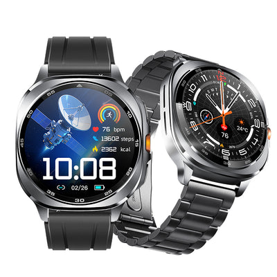 TS400 1.43-inch AMOLED Display GPS Multi-SatellitePositioning Flashlight Da GPT Altitude&Barometric Compass bluetooth Call bluetooth Call Heart Rate Blood Pressure Blood Oxygen Monitor Sleep Monitoring Multi-sport Modes 3ATM&IP68 Waterproof Smart Watch