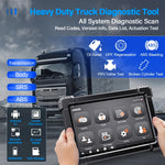 LinkMejor X7HD Diesel Truck Scanner OBDII Diagnostic Tool Heavy Duty Diesel Truck Scan Tool Heavy Duty Truck Scanner Professional Full System 12V 24V Oil Regen ECU Reset Battery OBD2 Diagnostic Tool