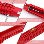 14-in-1 Sink Repair Wrench Anti-Slip Universal Multi-function Tool Made from Durable Abs Carbon Steel and Alloy Perfect for All-Around Plumbing Repairs and Installations in Kitchen and Bathroom
