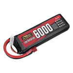 LinkMejor Power 7.4V 6000mAh 100C 2S LiPo Battery T Plug for RC Car
