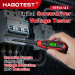Habotest HT95A SL5 Digital Screwdriver Voltage Tester LCD Backlight AC Voltage 6-390V Flat Head Insulated Handle Automatic Shutoff