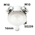Portable MSK-V6-2 Vertical Antenna Balun Base 7-30MHz SWR ≤1.5 M10 SO239 Connector for Multi-Band Communication