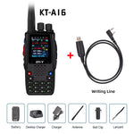 LinkMejor KT-A16 Airband Handheld Radio 6W High Power 118-136MHz Walkie Talkie 200 Channels 10 NOAA Channels VHF VOXs Long Battery Long Range Transceiver with 1.77inch Color LCD Screen