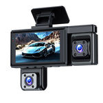 LinkMejor C8 Quad-Lens Dash Cam WIFI 1080P Full HD Night Vision Quad-Recording Car DVR IPS Screen Wide-Angle Motion Detection Driving Recorder