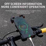 LinkMejor Universal 4.5-7.2 inch Bike Phone Holder Hold Firmly Motorcycle Handlebar Phone Navigation Frame Mount
