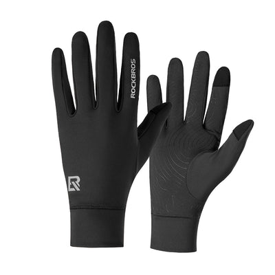 LinkMejor Cycling Gloves for Men Women Touch screen Warmer Non-slip Full Finger Windproof Riding Glove for Outdoor Sports Spring Autumn