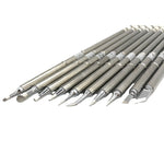 LinkMejor T12 Series 10 Piece Soldering Iron Tip Set for 942 Soldering Station High Quality Rapid Heating Precision Tips