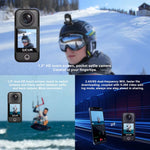 LinkMejor C300 Pocket Action Camera 4K/30FPS 6-Axis GYRO Stabilization 5G WiFi Remote Webcam Sport DV Shooting Cam