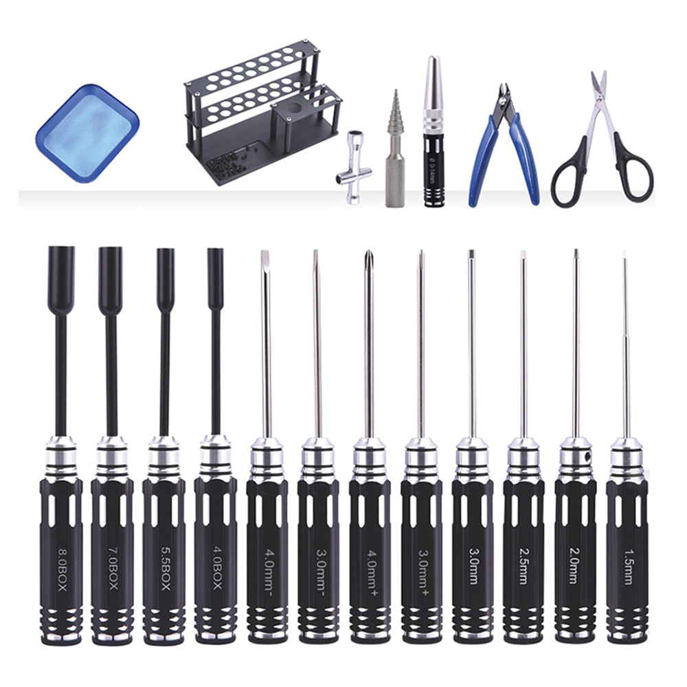 LinkMejor 18pcs / 19pcs Screwdriver Tool Set for RC Car