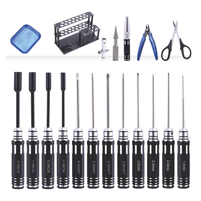 LinkMejor 18pcs / 19pcs Screwdriver Tool Set for RC Car