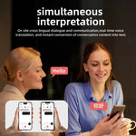 K18 AI Intelligent Translator Multi-language Translation Simultaneous Interpretation Cross Platform Long Standby Portable Translation Machine