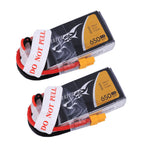 LinkMejor 3S 11.1V 650mAh 75C 3S1P Lipo Battery XT30U-F Plug for 90 to 180mm RC Drone FPV Racing
