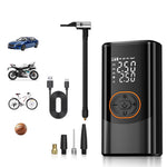 Portable Wireless Electric Car Air Pump LED Display Inflator for Balls Motorcycle Car Bike