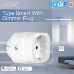 MOES Tuya WiFi Smart Dimmer Plug Brightness Adjust Timer for Tuya & Smart Life App Voice Control Work with Alexa Google Assistant