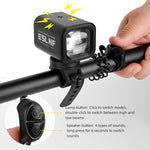 LinkMejor Bicycle Light Electric Horn Remote Control 800 High Lumes Mountable 2400mAh Rechargeable Waterproof Road MTB Headlight