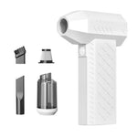 AJ-C1 2-in-1 Cordless Blower Vacuum and Air Duster 4000mAh Brushless Motor Rechargeable Turbo Fan Adjustable Speed for PC Keyboard Car Home Garden Camping