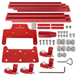 Metric Inch 1500mm Guide Rail Woodworking Tenon Jigsaw Connection Slotted Punching Positioning Guide Rail for Festool DF500 700 Base System