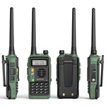 LinkMejor UV-S9 Plus Walkie Talkie Green Yellow Tri-Band 10W With USB Charger Powerful CB Radio Transceiver VHF UHF