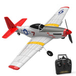 LinkMejor Mini Mustang P-51D V2 EPP 400mm Wingspan 2.4G 6-Axis Gyro RC Airplane Trainer Fixed Wing BNF/RTF One Key Return Compatible DSM S-BUS Protocol for Beginner