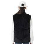 LinkMejor HV-09F Heated Vest 9 Heating Areas USB Charging 3 Gear Temperature Control Coral fleece Windproof Outdoor Winter Warm Clothing