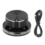 LinkMejor Volume Control Knob for Android System PC Multimedia Type-C External Media Adjustment Controller with RGB Light