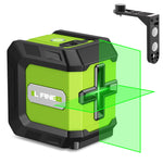 Mini 360-Degree Green Cross Line Laser Level with 2400mAh Lithium Battery including USB L-Bracket and Carry Pouch perfect for DIY Drywall Picture Hanging Ceiling Installation