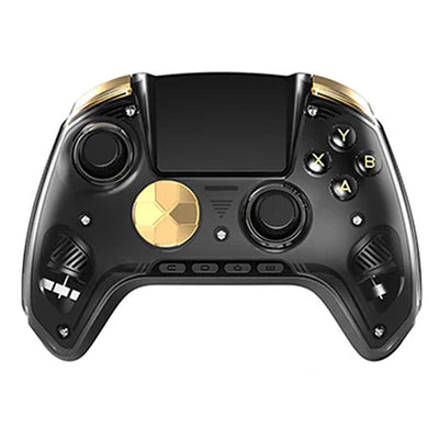 LinkMejor RG G01 Tri-mode Smart Game Controller with 2.5D Curved Screen Dual Mode Hall Effect Triggers 1000Hz 2100mAh Wireless bluetooth Controller for PC Switch Steam iOS Android