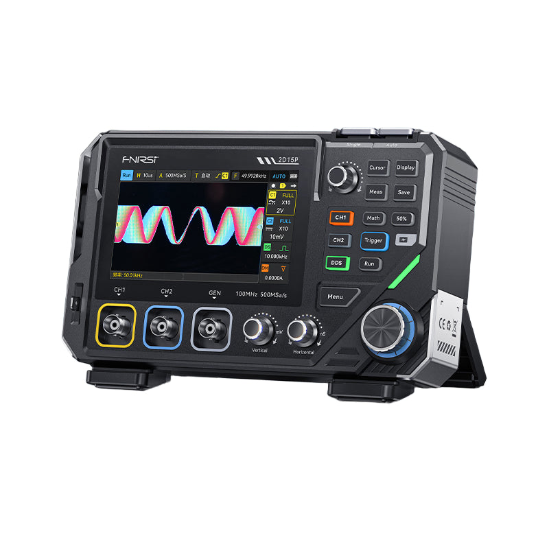 LinkMejor 2D15P Oscilloscope 2CH 100Mhz 500MSa/s Sampling Rate Bandwidth Signal Generator Multimeter High Accuracy Wide Measurement Range