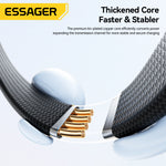 LinkMejor ES-X78 7A USB-A to USB-C L-shape Cable Fast Charging Data Transmission Thickened Copper Core Line 1M Long for iPhone 17 17 Pro Max 16 15 for XIaomi 17pro for SAMSUNG for OPPO for VIVO