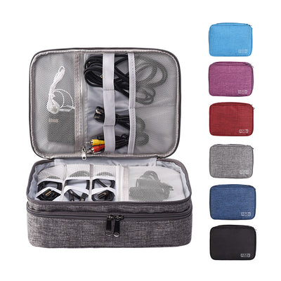 Multifunctional Division Digital Bag Data Cable Storage Bag Travel Charging Treasure Earphone Storage Box