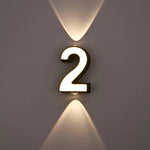 LinkMejor Wall Lamp AC85~265V 7W Digit Number IP65 Waterproof Outdoor Wall Lamp Modern Style LinkMejor Lamp