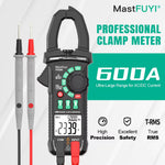 LinkMejor FY0306 Digital Clamp Meter True RMS Multimeter 5999 Counts AC DC Current Voltage Capacitance Diode Test Temperature Measurement Portable Professional Tool