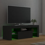 TV Cabinet with LED Lights Gray 47.2"x13.8"x15.7"