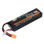 LinkMejor 11.1V 5000mAh 100C 3S LiPo Battery XT60 Plug with T Deans Plug for RC Drone