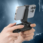 K22/K23 Wireless Gaming Controller with 1KHz Hall Effect Joysticks Tri Mode 6 Axis Gyro RGB Vibration for PC Switch iOS Android with Phone Bracket