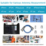 SAA-2N NanoVNA V2 Antenna Analyzer 3G Vector Network Analyzer 4.0 Inch Touching Screen Shortwave HF VHF UHF with Iron Housing
