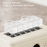 LinkMejor SMART Portable Mini Countertop Ice Maker Machine Quick 12 Solid Ice Cubes in 20 Mins Quiet & Compact for Home Office Camping Car Use
