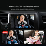 Car Baby Camera for Child Monitoring 1080P Night Vision HD with 2 in 1 Wireless CarPlay Android Auto Adapter